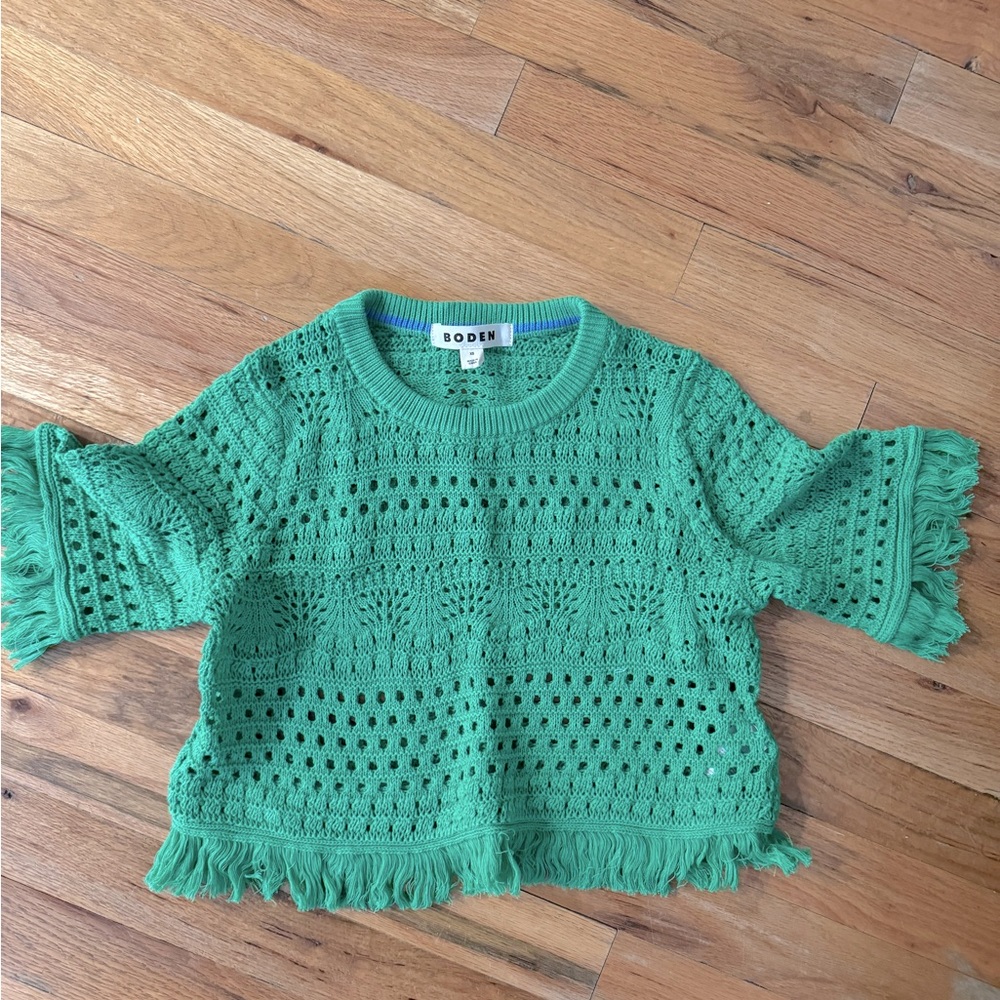 BODEN TOP. XS. KELLY GREEN.
